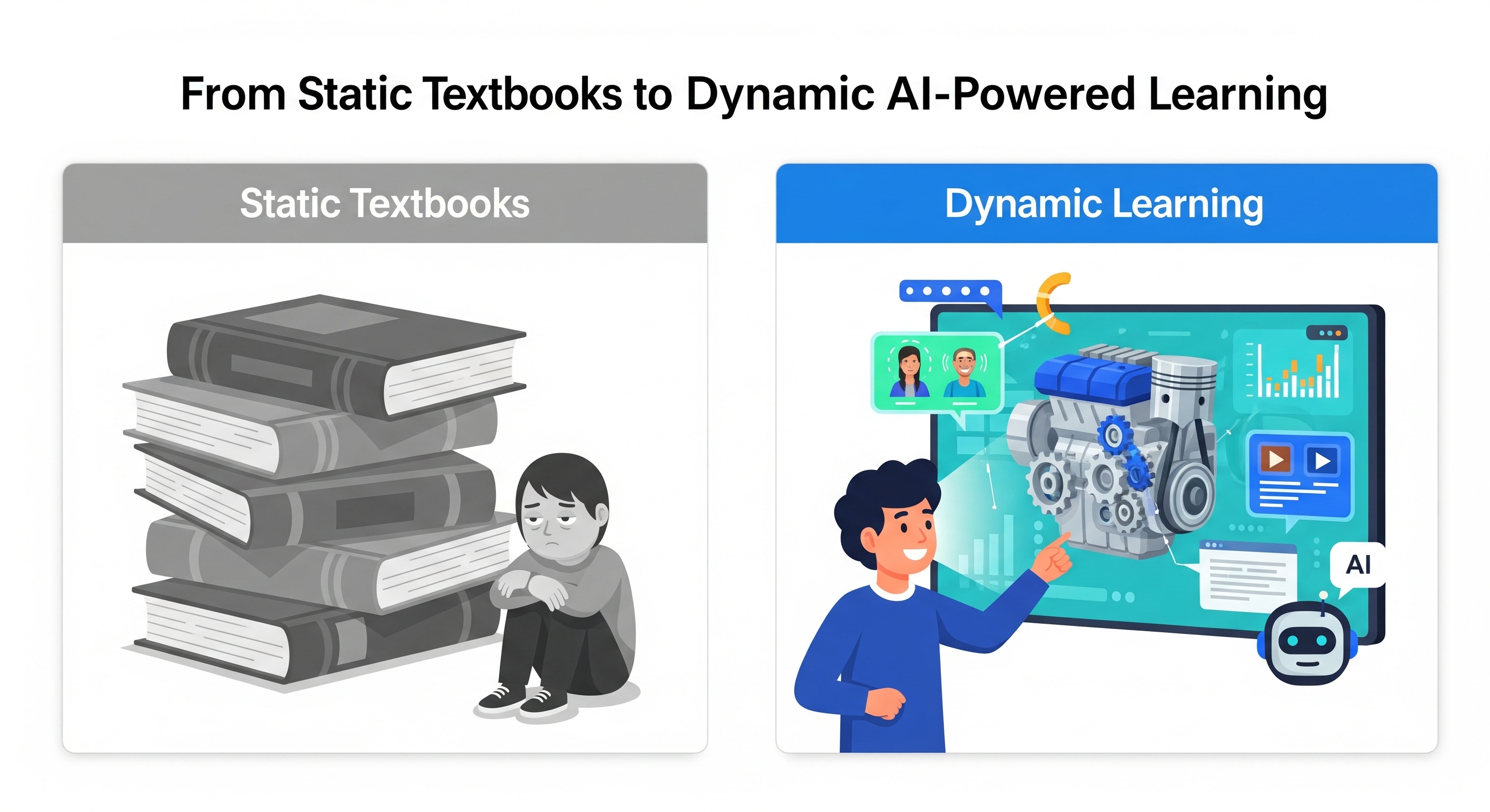 From static textbooks to dynamic AI learning